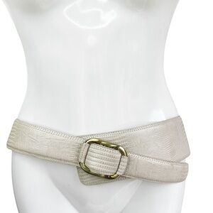 Liz Claiborne snake embossed leather belt Med.